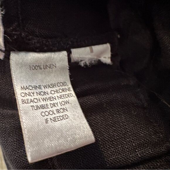 Loft Linen Short Sleeve Tie Waist Button Up - Picture 6 of 8